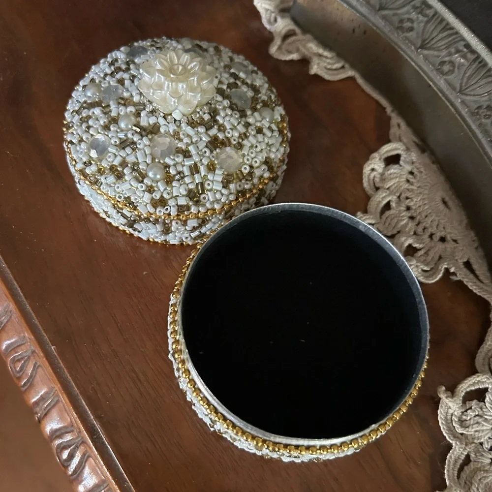Beaded Trinket Box